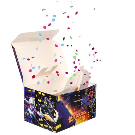 Gift box-boom, folding, 20x15x12.5 cm, spider-man-3