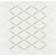 Ceramic mosaic Bonaparte Melyany White Glossy, 264 x 280 mm