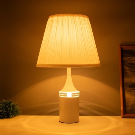 Table lamp "Jeannette" 1x40W E27+LED lights white 24x24x41.5cm-1