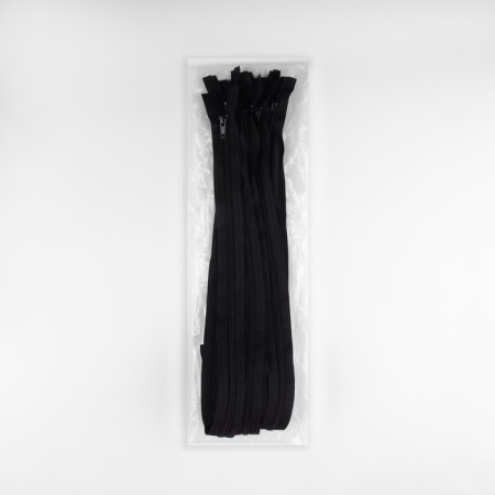 Lightning "Spiral", No. 5, detachable, automatic lock, 50 cm, black color-4