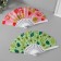 Fan plastic, textiles "summer mood" mix 23 cm