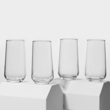 A set of glass glasses Allegra, 470 ml, 4 pcs