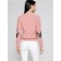 Female sweatshirt CONTE ELEGANT, XXS size, Dusty Rose-Black color