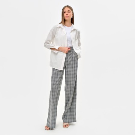 Women's shirt minku: classic color white, size 42-4