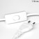 Table lamp "Bud" 1x40W E14 white 20x20x34cm