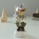 Souvenir Polystone Light "Losik in a cap with gifts and a candle" 7.5x6.5x16 cm