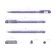 Gel pen Erichkrause Lavender Stick, node 0.38 mm, black ink, letter line 500 meters, mix