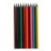 Pencils 12 colors in a tube, hexagonal, plastic