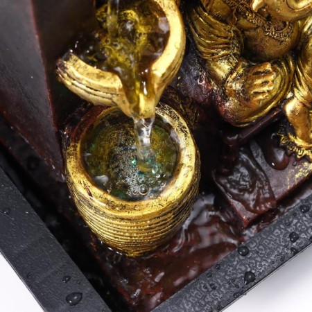 The desktop fountain from the Golden Ganesh network at the waterfall, Greek pattern "35x20x25 cm-4