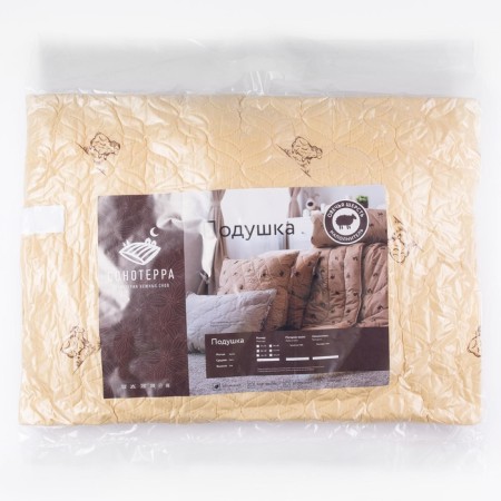 The pillow of the ultra -sheep "Sheep wool", size 50x70 cm, color mix, polyester fiber-6