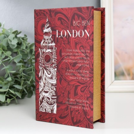 Safe Brush Tree leatherette "Big-Ben" 21x13x5 cm-1