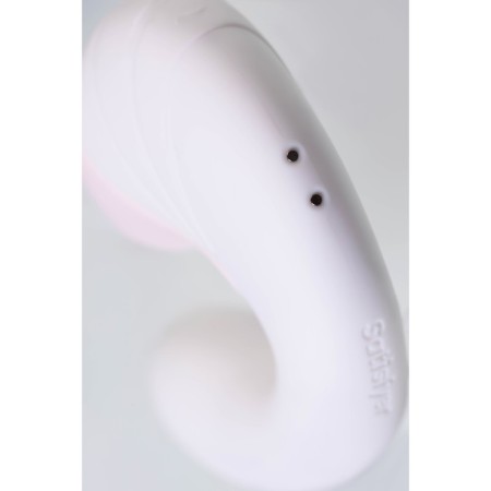 Satispyer Supernova vibrator, with a vacuum-wave stimulant, 16.9 cm, silicone, white color-4