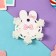 Hair crab "Beatrice Bunny" (set of 5 pcs) chamomile, 3 cm, white