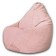 The hand-bag “Pear” is positive Modus, size L, diameter 80 cm, height 100 cm, velor, pink color