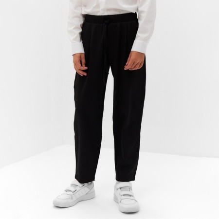 Pants for the boy Minaku: School Collection, Black Color, Height 128 cm