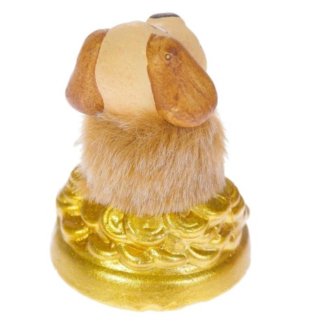 Ceramics Figure "Dog with a gift" 6.5x4x7 cm-3