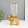 Ceramics candlestick, glass for 1 candle "Elephant" d = 8 cm gold 16x10x27 cm