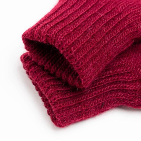 Mittens double children, red color, size 12 (3-6 years)-2