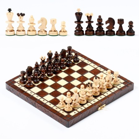 Chess Polish Madon "Pearls", 28 x 28 cm, King H-6.5 cm, pawn H-3 cm-1