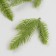 Decor for creativity "Triple fir branch" light green 15.5 cm