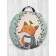Pillow Siddle "Fox and Bird", decorative, d = 52 cm