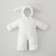 Combinason Transformer Children's three-seesone Kinderlitto "New Zaikin", with lapels, height 62-74 cm, white color