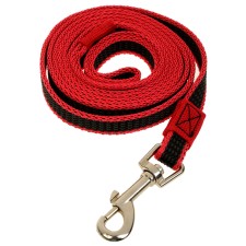 Kaponnoye zonik leash with double latex thread, 2 m x 1.5 cm, red
