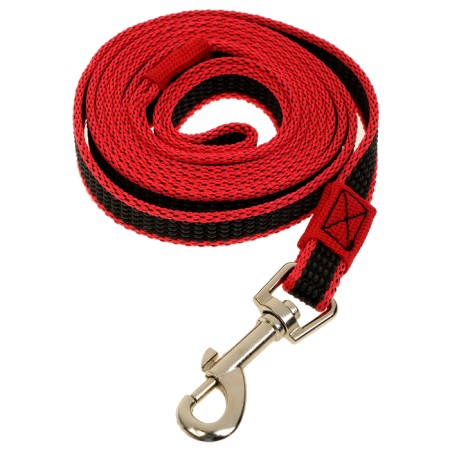 Kaponnoye zonik leash with double latex thread, 2 m x 1.5 cm, red