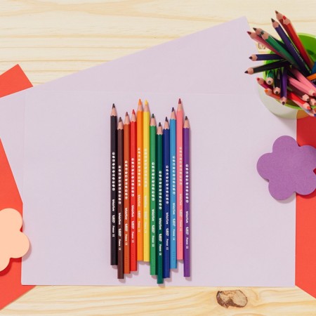 Pencils 12 flowers BIC Kids Evolution Ecolutions, children's, shock -resistant, plastic-6