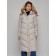 Coat insulated winter female, size 50, light-gray color