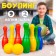 Bowling color: 9 kegly, 2 balls