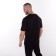 T -shirt male "Dragon", black color/Red print, size 60