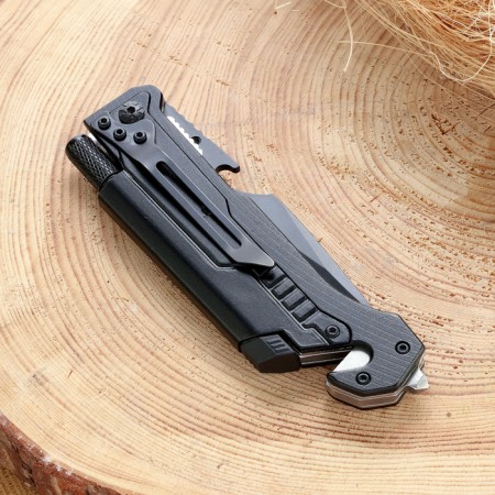 Tactical multifunctional knife with fire, 22cm, blade 93mm/3mm-2