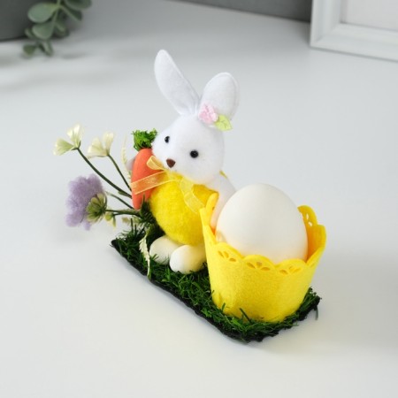 Souvenir "Bunny with carrots near the basket" 5x11.5x13.5 cm-5