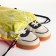 Back for shoes on a lace, yellow color