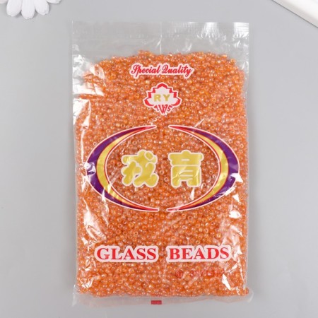 Glass beads 6/0 "orange" transparent 450 gr-2