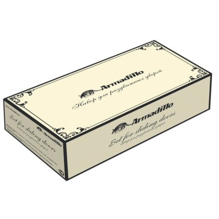 Armadillo SH010/CL AS-9 sliding doors, Antique silver color-2