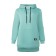 Female hoodies, menthol color, size 46