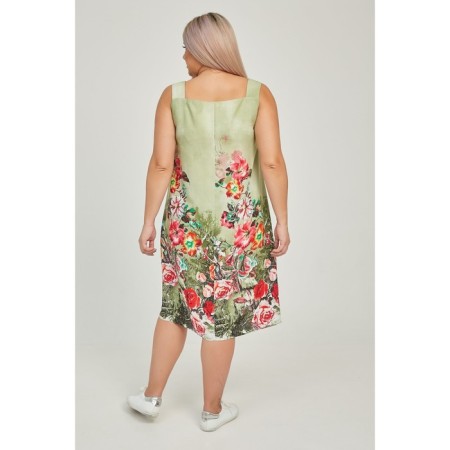 Sarafan female, size 54, the color is light green-5