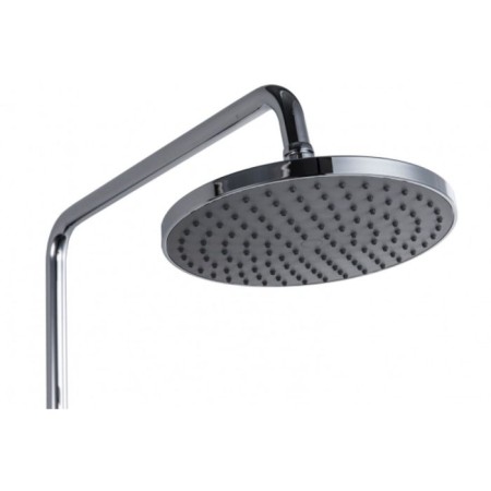 Bravat Opal R shower column with a bath mixer, swing pour (upper shower of round shape)-1