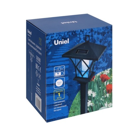 Unieel Retro garden lamp on a sunny battery, 17 × 100 × 17 cm, white glow-6