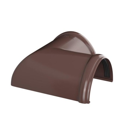 Groove angle 90 ° PVC D125 Brown-2