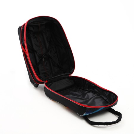 Lightning suitcase, road bag, set 2 in 1, black/red color-8
