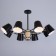 Chandelier "Irvina" 8he27 40W black 85x85x50cm