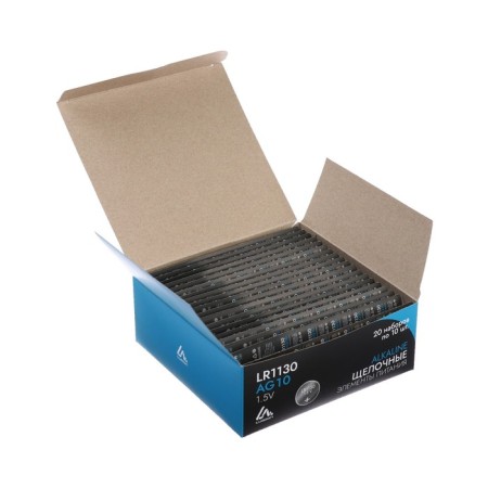 Alkaline battery (alkaline) Luazon, LR1130, AG10, BLISTER, 10 pcs-8