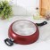 Flot Dilan Promo, D = 26 cm, plastic handle, anti -stick coating, burgundy color