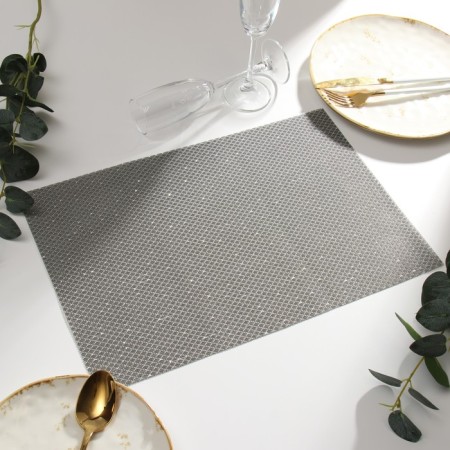 Napkin on the table of the share, central silver, 45*30cm-1