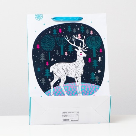 Laminated laminated "Forest Deer" 32 x 42 x 12 cm-1
