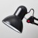 HELP lamp E27, on the clamp (220V) Black h = 55 cm (811) Risalux