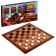 Game table 3 in 1: checkers, chess, backgammon